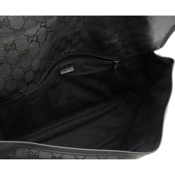 Gucci GG Implement Crossbody Messenger Bag Leather Black - Picture 5 of 9